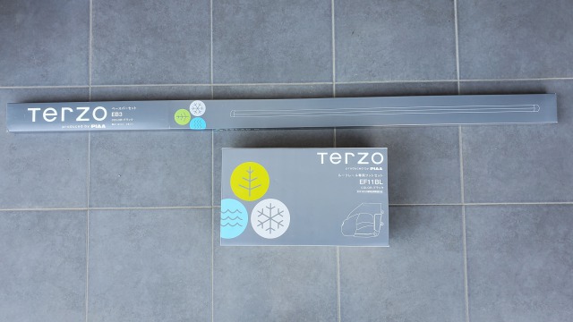 TERZO（テルッツォ）ルーフレール専用フットセット：EF11BL　ベースバーセット：EB3